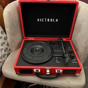 Victrola Red Portable Record Player
